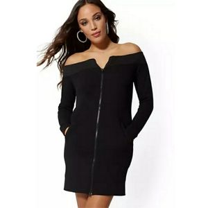 NWT New York & Co Off-the-Shoulder Dress Size - S